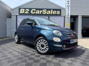 2017 Fiat 500 1.2 Lounge Euro 6 (s/s) 3dr in Blue — image 2