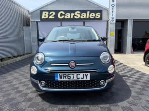 2017 Fiat 500 1.2 Lounge Euro 6 (s/s) 3dr in Blue — image 3