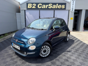 2017 Fiat 500 1.2 Lounge Euro 6 (s/s) 3dr in Blue — image 5