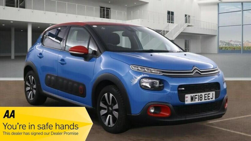 2018 Citroen C3 1.2 Puretech Flair Euro 6 (s/s) 5dr in Blue — image 1