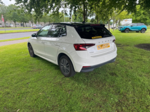 2022 Skoda Fabia 1.0 Tsi Colour Edition Hatchback 5dr Petrol Manual Euro 6 (s/s) (110 Ps) in White — image 3