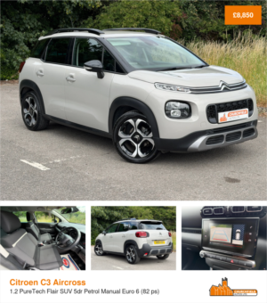 2019 Citroen C3 Aircross 1.2 Puretech Flair SUV 5dr Petrol Manual Euro 6 (82 Ps) in Grey — image 2