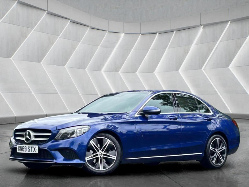 2019 Mercedes-Benz C Class 1.5 C200 Mhev Eq Boost Sport G-Tronic+ Euro 6 (s/s) 4dr in Blue — image 1