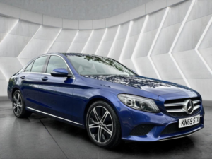 2019 Mercedes-Benz C Class 1.5 C200 Mhev Eq Boost Sport G-Tronic+ Euro 6 (s/s) 4dr in Blue — image 3