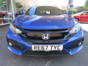 2017 Honda Civic 1.0 Vtec Turbo Ex Euro 6 (s/s) 5dr in Blue — image 2