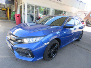 2017 Honda Civic 1.0 Vtec Turbo Ex Euro 6 (s/s) 5dr in Blue — image 3