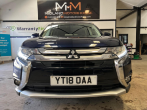 2018 Mitsubishi Outlander 2.2 Di-D 3 Auto 4WD Euro 6 5dr in Blue — image 4