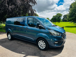 2022 Ford Transit Custom 2.0 320 Ecoblue Limited Crew Van Auto L2 H1 Euro 6 5dr in Blue — image 3