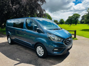 2022 Ford Transit Custom 2.0 320 Ecoblue Limited Crew Van Auto L2 H1 Euro 6 5dr in Blue — image 4