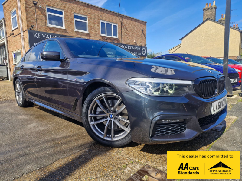 2018 BMW 5 Series 2.0 520d M Sport Saloon 4dr Diesel Auto Euro 6 (s/s) (190 Ps) in Grey — image 1