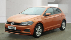 2018 Volkswagen Polo 1.0 Tsi Se Hatchback 5dr Petrol Manual Euro 6 (s/s) (95 Ps) in Orange — image 3