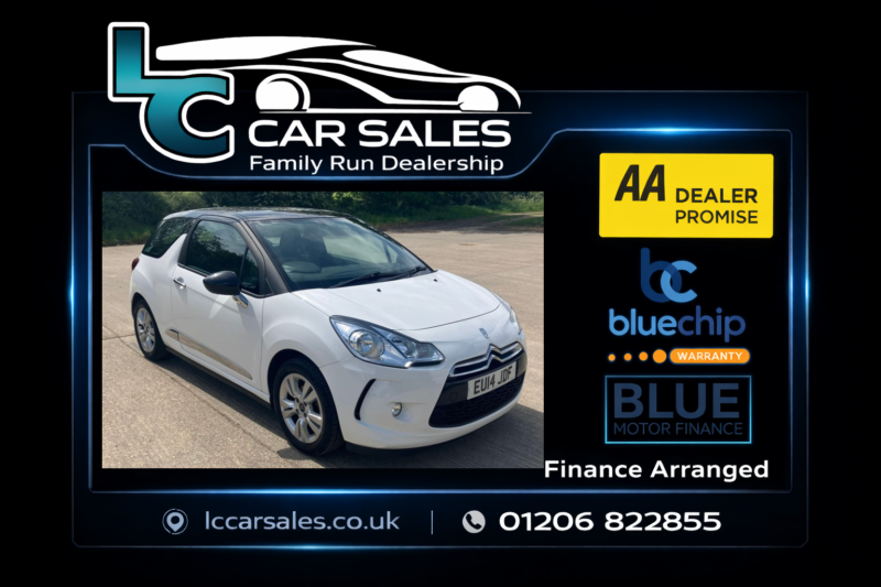 2014 Citroen Ds3 1.2 Vti Dsign Plus in White — image 1