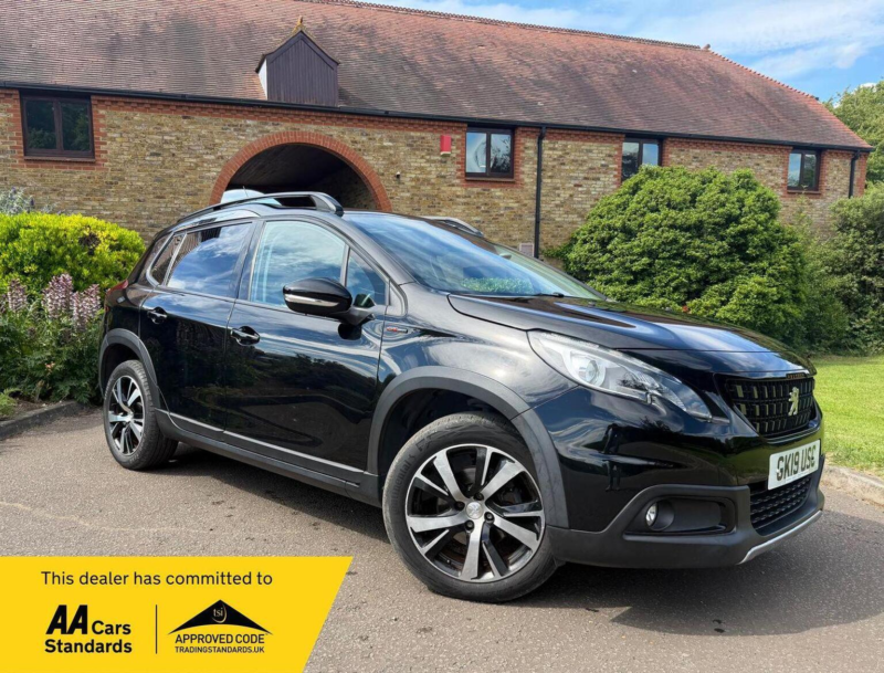 2019 Peugeot 2008 1.2 Puretech Gt Line Eat Euro 6 (s/s) 5dr in Black — image 1