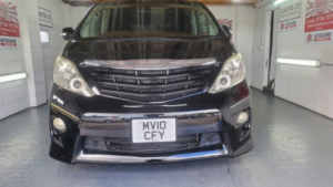 2010 Toyota Alphard Refurbished Black Alloy Wheels in Black — image 3
