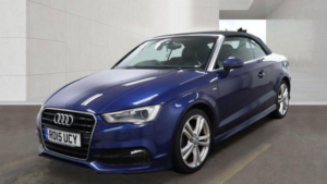 2015 Audi A3 Cabriolet 2.0 Tdi S Line S Tronic Euro 6 (s/s) 2dr in Blue — image 2