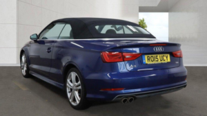 2015 Audi A3 Cabriolet 2.0 Tdi S Line S Tronic Euro 6 (s/s) 2dr in Blue — image 3