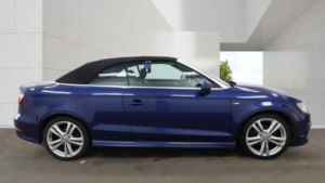 2015 Audi A3 Cabriolet 2.0 Tdi S Line S Tronic Euro 6 (s/s) 2dr in Blue — image 5