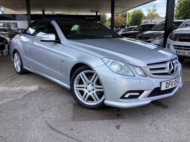 2011 Mercedes-Benz E Class 3.0 E350 Cdi V6 Blueefficiency Sport Cabriolet G-Tronic Euro 5 2dr in Silver — image 1