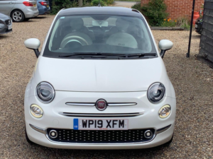 2019 Fiat 500 1.2 Lounge Euro 6 (s/s) 3dr in White — image 2
