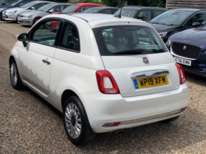 2019 Fiat 500 1.2 Lounge Euro 6 (s/s) 3dr in White — image 4