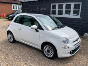 2019 Fiat 500 1.2 Lounge Euro 6 (s/s) 3dr in White — image 5
