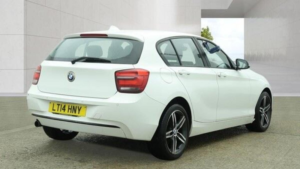 2014 BMW 1 Series 1.6 116i Sport Euro 6 (s/s) 5dr in White — image 4