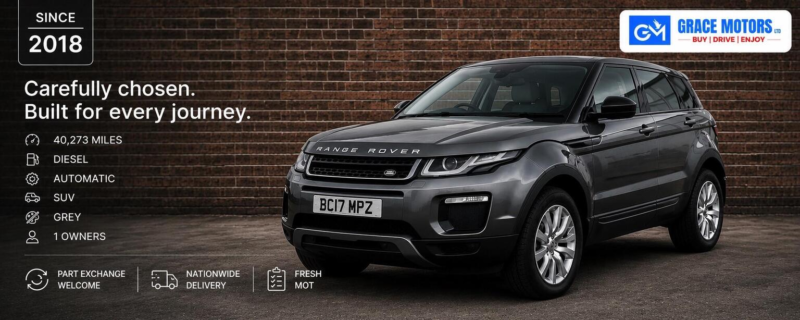 2017 Land Rover Range Rover Evoque 2.0 Td4 Se Tech Auto 4WD Euro 6 (s/s) 5dr in Grey — image 1