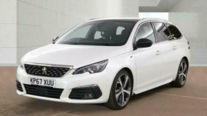 2017 Peugeot 308 Sw 2.0 Bluehdi Gt Eat Euro 6 (s/s) 5dr in White — image 3