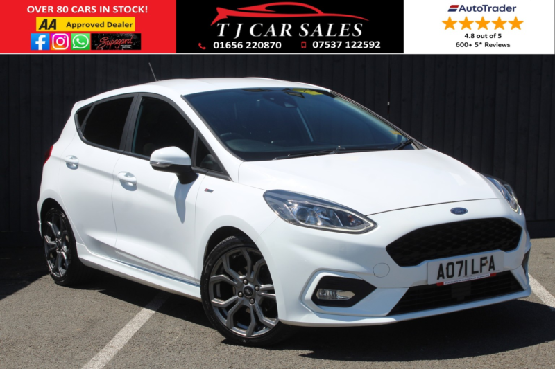 2021 Ford Fiesta 1.0 Fiesta St-Line Edition 5 Door 1.0t Ecoboost 100ps Fwd 6 Speed Manual in White — image 1