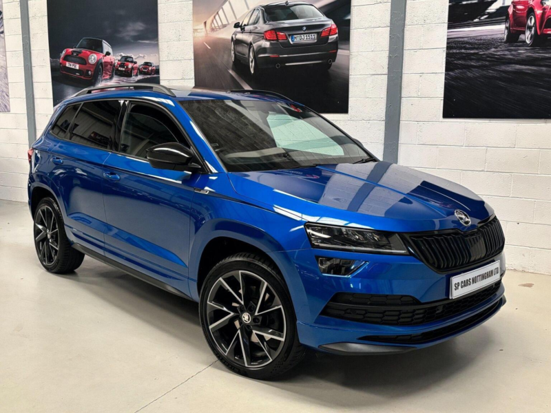 2021 Skoda Karoq 2.0 Tsi Sportline DSG 4WD Euro 6 (s/s) 5dr in Blue — image 1