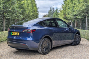2024 Tesla Model Y Auto Rwd 5dr in Blue — image 3