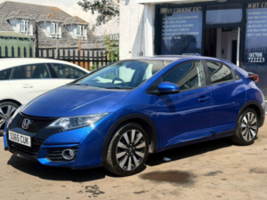 2016 Honda Civic 1.8 I-Vtec Se Plus Auto Euro 6 5dr in Blue — image 3