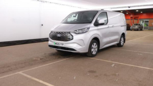 2025 Ford E-Transit Custom 320 65kwh Limited Auto L1 H1 5dr in Silver — image 2