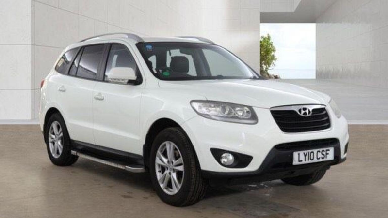 2010 Hyundai Santa Fe 2.2 Crdi Premium Auto 4WD Euro 5 5dr (7 Seat) in White — image 1