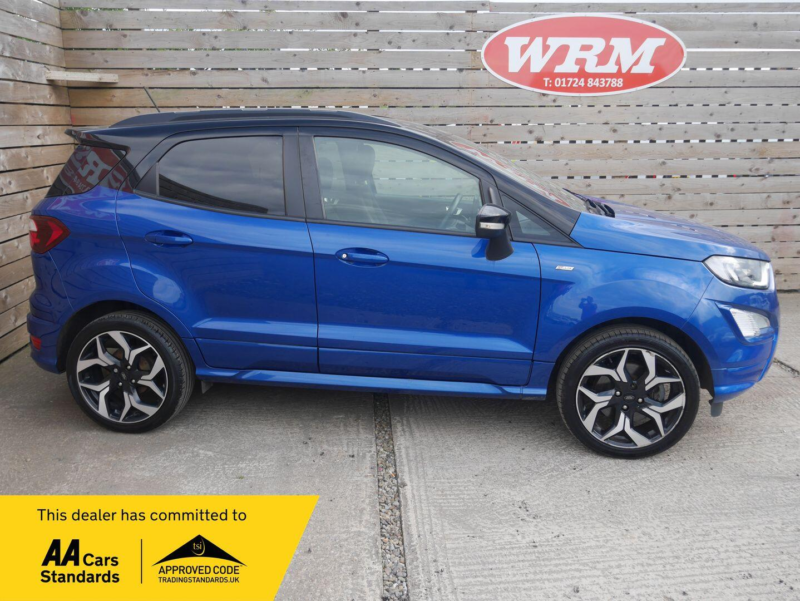 2018 Ford Ecosport 1.0t Ecoboost St-Line SUV 5dr Petrol Manual Euro 6 (s/s) (125 Ps) in Blue — image 1