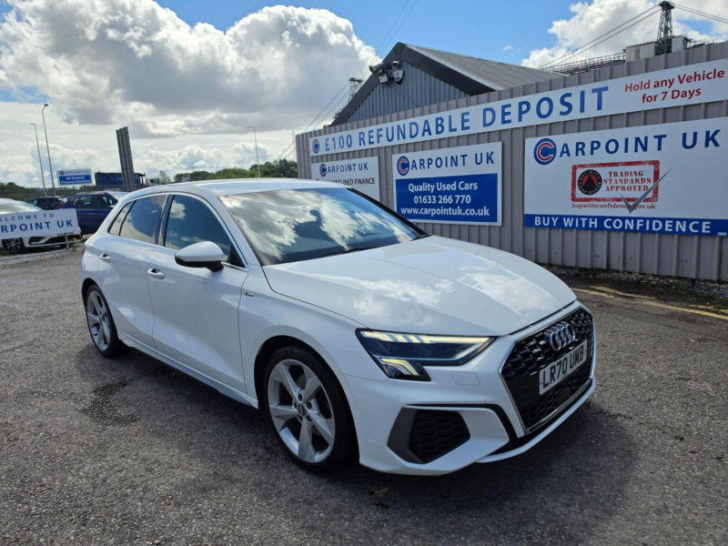 2020 Audi A3 1.5 Tfsi 35 S Line Sportback Euro 6 (s/s) 5dr in White — image 1