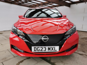 2023 Nissan Leaf 39kwh N-Connecta in Red — image 2