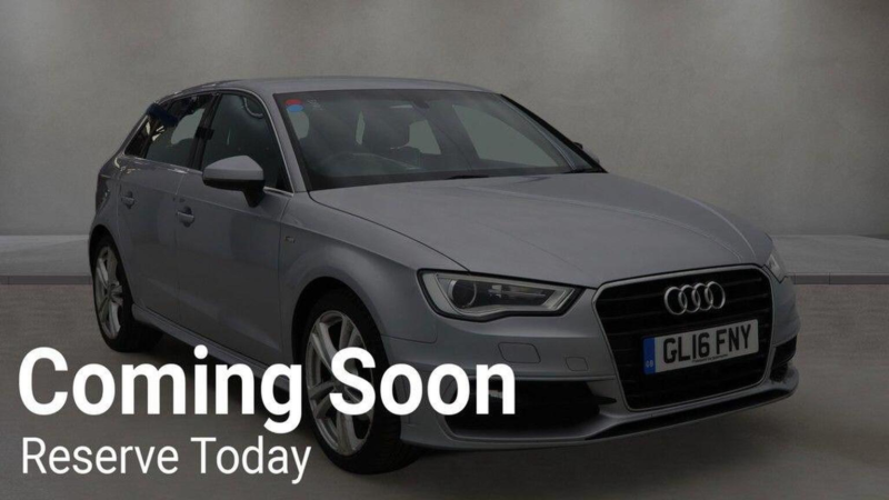 2016 Audi A3 1.4 Tfsi S Line Sportback S Tronic Euro 6 (s/s) 5dr (nav) in Silver — image 1