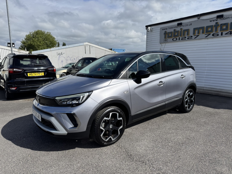 2021 Vauxhall Crossland 1.2 Turbo Elite in Grey — image 1