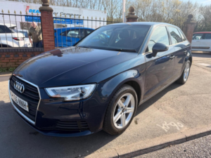 2017 Audi A3 1.0 Tfsi Se Sportback Euro 6 (s/s) 5dr in Blue — image 3