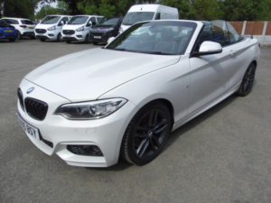2015 BMW 2 Series 2.0 220d M Sport Auto Euro 6 (s/s) 2dr in White — image 3
