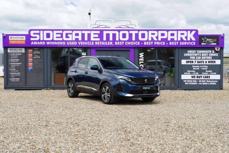 2021 Peugeot 3008 1.5 Bluehdi Allure Euro 6 (s/s) 5dr in Blue — image 1