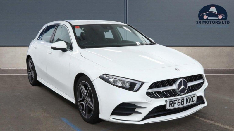 2018 Mercedes-Benz A Class 1.3 A180 Amg Line 7g-Dct Euro 6 (s/s) 5dr in White — image 1