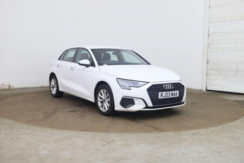 2023 Audi A3 1.0 Tfsi 30 Technik Sportback S Tronic Euro 6 (s/s) 5dr in White — image 1