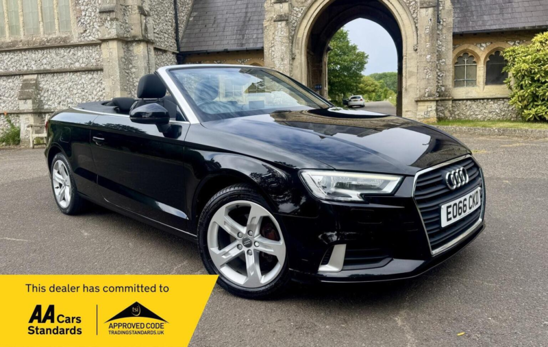 2016 Audi A3 Cabriolet 1.4 Tfsi Cod Sport Euro 6 (s/s) 2dr in Black — image 1