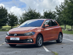 2018 Volkswagen Polo 1.0 Tsi 95 R-Line 5dr Man, Petrol, Orange + Great History in Orange — image 2