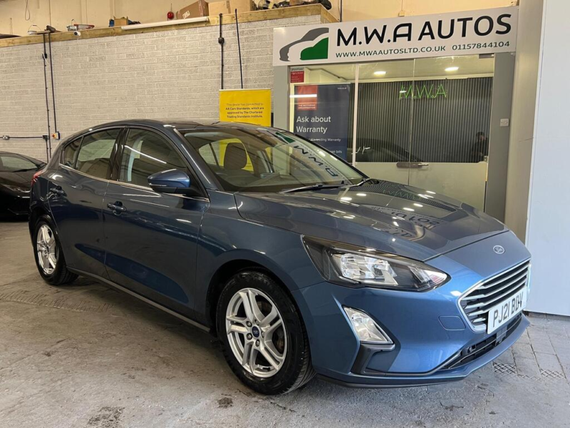 2021 Ford Focus 1.0t Ecoboost Zetec Hatchback 5dr Petrol Manual Euro 6 (s/s) (125 Ps) in Blue — image 1