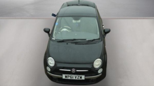 2011 Fiat 500 1.2 Lounge Euro 5 (s/s) 3dr in Black — image 3