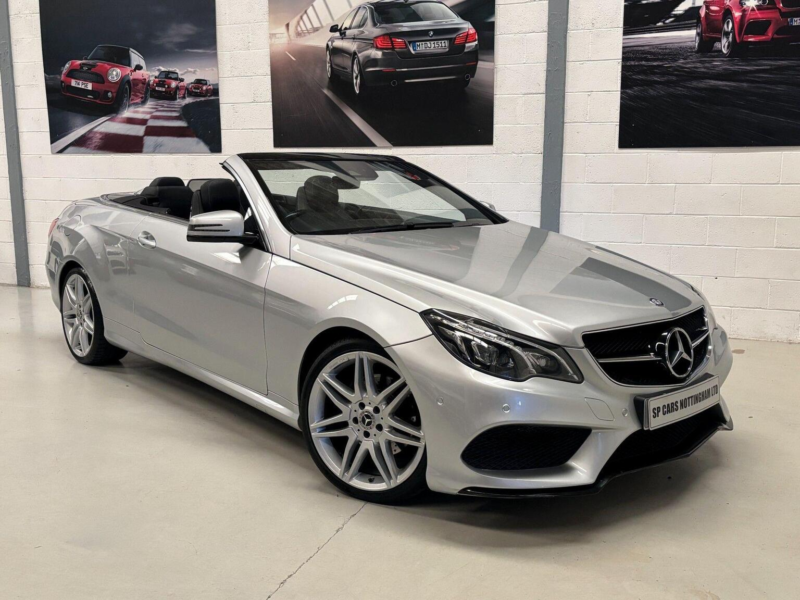2017 Mercedes-Benz E Class 3.0 E350d V6 Amg Line Edition (premium) Cabriolet G-Tronic+ Euro 6 (s/s) 2dr in Silver — image 1