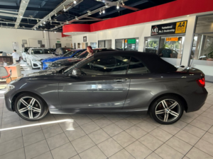 2015 BMW 2 Series 2.0 218d Sport Convertible in Grey — image 5